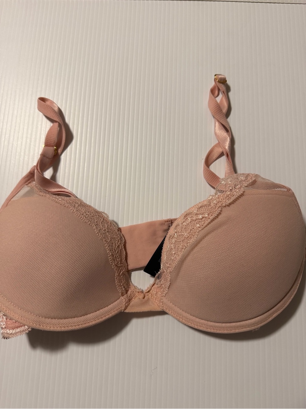 Pepper Lace Lift Up t shirt Bra underwire tan blush 32B